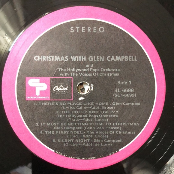 Glen Campbell...Christmas With Vinyl Lp - Picture 2 of 6